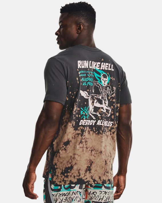 Men's UA Destroy All Miles T-Shirt, Gray, pdpMainDesktop image number 1